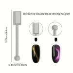 3D Magnetic Cat Eye Effect Gel Nail Art Design Board with Stick Wand: Effortless DIY Manicure Tool