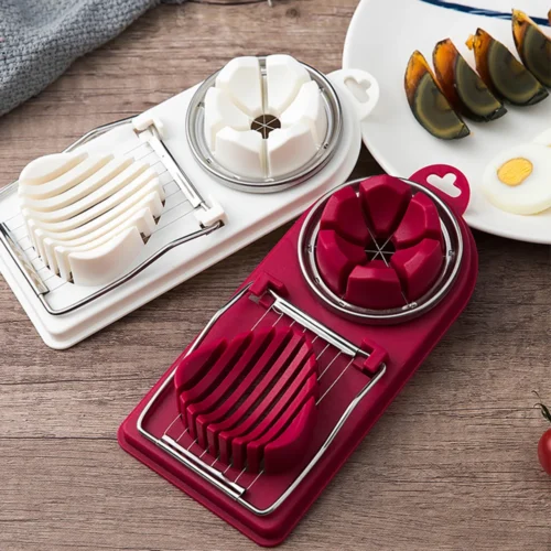 Multifunctional Stainless Steel Egg Cutter – Slice, Section, and Shape Eggs or Luncheon Meat