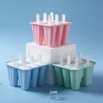 6-Hole Silicone Ice Cream Mold: Popsicle Mould and Reusable DIY Homemade Ice Cream Maker Tools for Kitchen Accessories