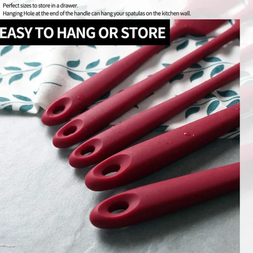 Leeseph Premium Silicone Spatula Set – Heat Resistant and Non-Stick Baking Tools