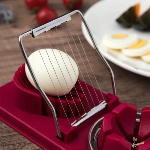 Multifunctional Stainless Steel Egg Cutter – Slice, Section, and Shape Eggs or Luncheon Meat