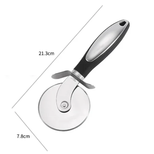 Premium Stainless Steel Kitchen Pizza Cutter Wheel - Versatile Slicing Tool for Pizza, Bread, and Desserts