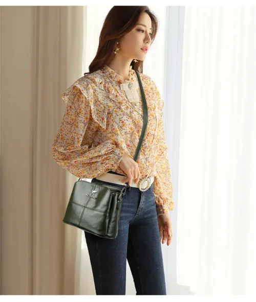 Exquisite Embroidered Tote Bag for Women - Fashionable Crossbody Handbag