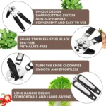 Top-Notch Stainless Steel Tin Opener – Expertly Crafted Manual Can Opener with Lateral Cutting