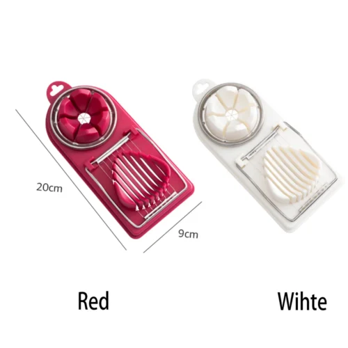 Multifunctional Stainless Steel Egg Cutter – Slice, Section, and Shape Eggs or Luncheon Meat