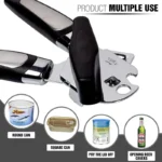 Top-Notch Stainless Steel Tin Opener – Expertly Crafted Manual Can Opener with Lateral Cutting