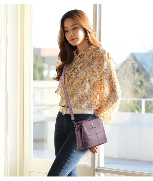 Exquisite Embroidered Tote Bag for Women - Fashionable Crossbody Handbag