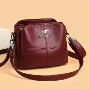 Exquisite Embroidered Tote Bag for Women- High-Quality Leather Handbag with Shoulder Strap - Fashion Crossbody Bags