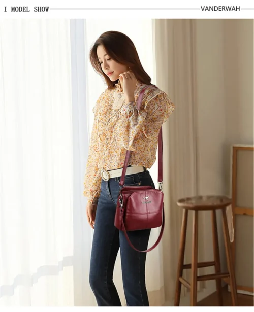Exquisite Embroidered Tote Bag for Women - Fashionable Crossbody Handbag