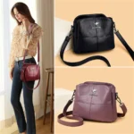 Exquisite Embroidered Tote Bag for Women- High-Quality Leather Handbag with Shoulder Strap - Fashion Crossbody Bags