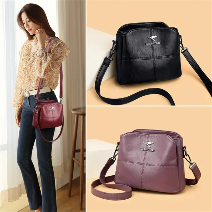 Exquisite Embroidered Tote Bag for Women- High-Quality Leather Handbag with Shoulder Strap - Fashion Crossbody Bags