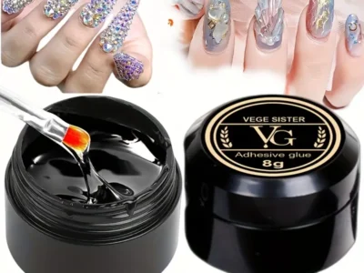 4-in-1 Multi-Function Strong Sticky Adhesive Gel: Ideal for Nail Rhinestones, Nail Extension Gel, 3D Nail Shaping, and Nail Reinforce Decoration in Nail Art Designs