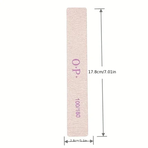 Premium Nail File Set: Ideal for Poly Nail Extensions, Acrylic Nails, False Nails, and Manicure/Pedicure at Home