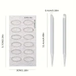 Nail Cuticle Pusher Set: Includes Mini Nail File, Sanding Buffer, and Polishing Trimming Tools for Complete Manicure Treatment