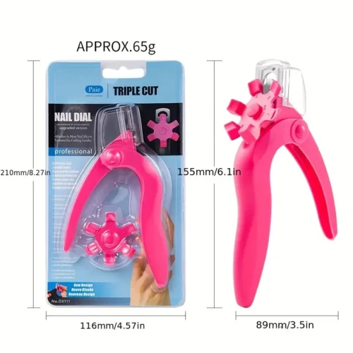 Professional Adjustable Stainless Steel Nail Clippers For Acrylic Nails - Perfect For Manicure Nail Salon Tools And False Nail Art Manicure