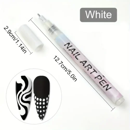 1 Pcs 3D Nail Art Pen: Perfect for Nail Point Graffiti and Dotting - Ideal for Drawing, Painting, and Creating Liner Designs for Valentine's Day DIY Nail Art Beauty