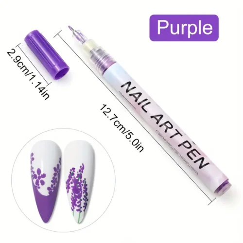 1 Pcs 3D Nail Art Pen: Perfect for Nail Point Graffiti and Dotting - Ideal for Drawing, Painting, and Creating Liner Designs for Valentine's Day DIY Nail Art Beauty