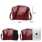 Chic Handbags / High-Quality Soft Leather Shoulder Bag for Women -Fashion Crossbody Bags