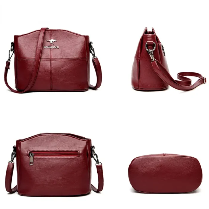 Chic Handbags / High-Quality Soft Leather Shoulder Bag for Women -Fashion Crossbody Bags