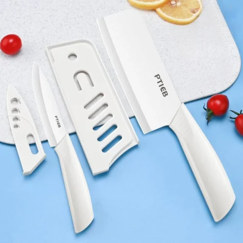 High-Quality Ceramic Fruit Knife Set with Sharp Peeler | Portable & Precise