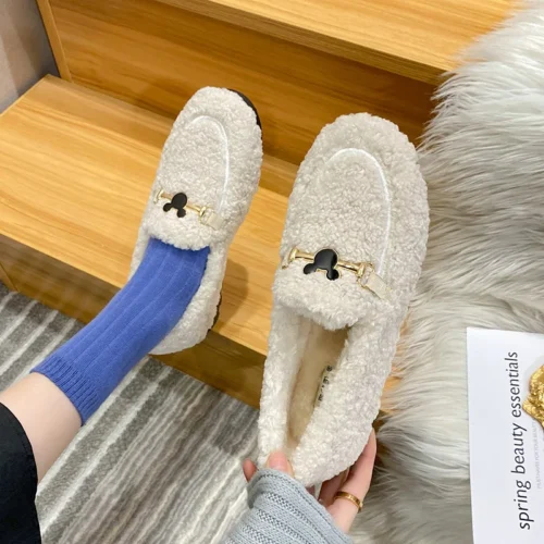 Elevate Your Winter Wardrobe with Plush Cotton Shoes / Stylish, Warm, and Available in Larger Sizes