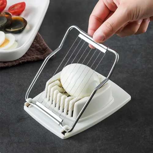 Stainless Steel Egg Slicer: Versatile Kitchen Tool for Perfect Slices and Chops