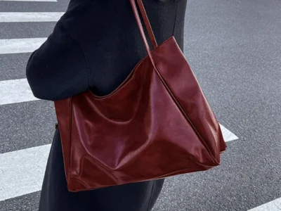 Soft Leather Tote Bag - 3-in-1 Chic Design for Women
