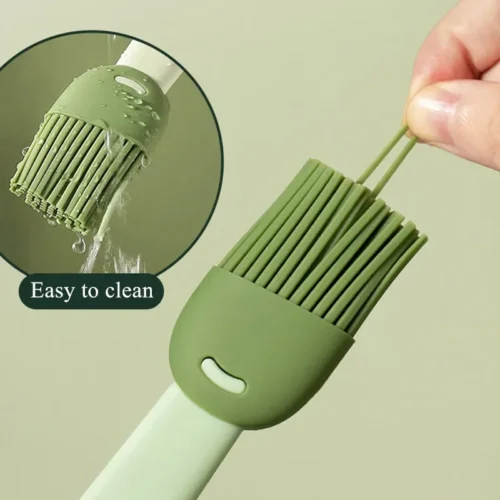 Set of 2 Silicone Oil Brushes | Heat-Resistant Kitchen Tools for BBQ, Basting, and Baking