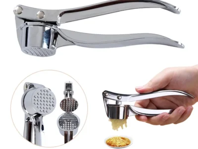 Stainless Steel Garlic Press Crusher