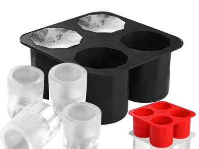 Reusable Silicone Shot Glass Ice Molds: Create Unique Ice Cups for Whiskey, Cocktails, and More