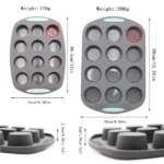 Heat-Resistant Silicone Bakeware Set - Includes Loaf, Bread, Muffin, Donut, and Cake Baking Tray - Versatile Silicone Cake Pan Set for Oven Baking
