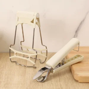 Non-Slip Pan Gripper Clip - Anti-Scalding Dish Clamp for Steamer, Microwave Oven Tray, Kitchen Accessories