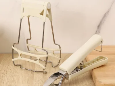 Non-Slip Pan Gripper Clip - Anti-Scalding Dish Clamp for Steamer, Microwave Oven Tray, Kitchen Accessories