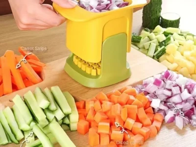 Multifunctional Vegetable Cutter – Hand Pressure Vegetable Cutter for Carrot, Potato, Onion, and More, Practical Vegetable Dicing Tool