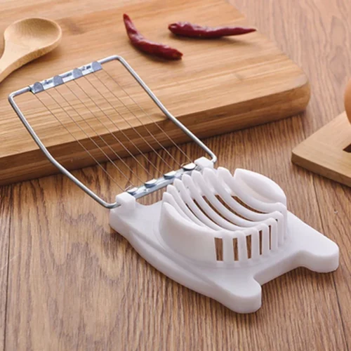 Stainless Steel Egg Slicer: Versatile Kitchen Tool for Perfect Slices and Chops