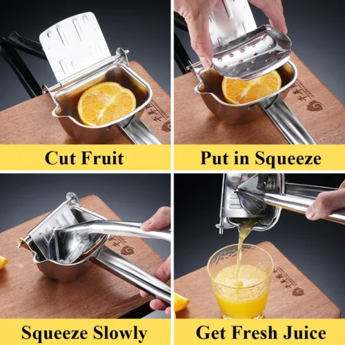 Stainless Steel Manual Citrus Juicer