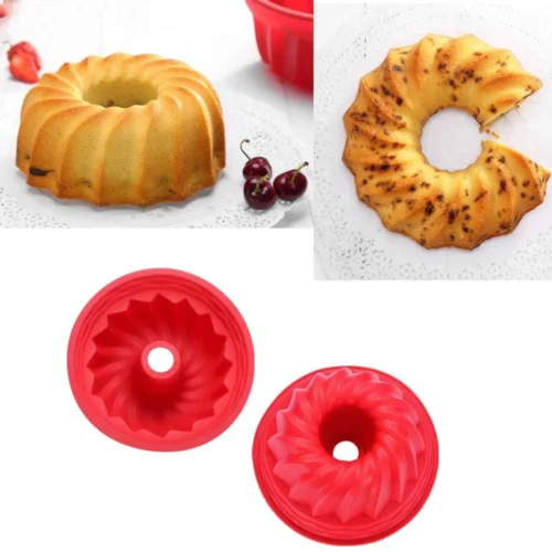 9-Inch Non-Stick Silicone Bundt Cake Pan: Perfect for Heritage Baking and Spiral Jelly Creations