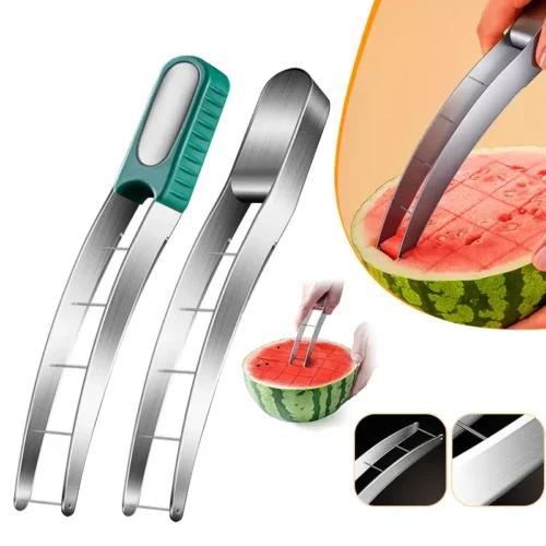 Effortless Stainless Steel Watermelon Cutter | Cube & Slice with Ease
