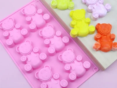 Bear Shaped Silicone Candy Molds for Chocolates Baking and Cake Decorations
