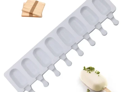 8 Hole Silicone Ice Cream Mold: DIY Popsicle Maker for Frozen Treats
