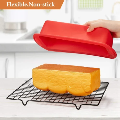 Silicone Bread Loaf Pans for Baking Cakes, Breads, and More