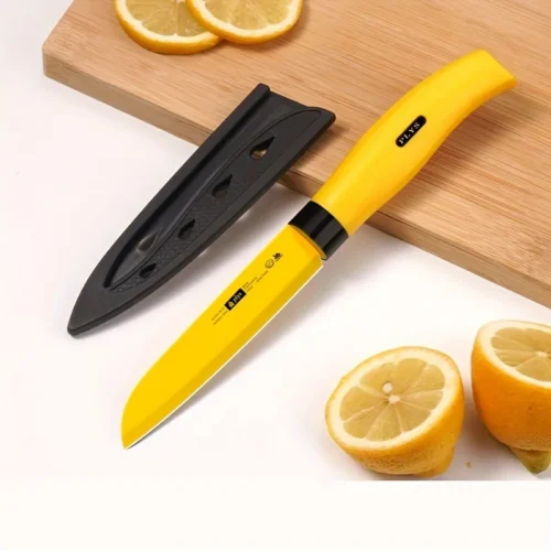 Versatile Stainless Steel Fruit Knife Set: Ideal for Household and Outdoor Use, Complete with a Handy Peeler Knife