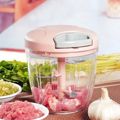 Manual Meat Mincer and Garlic Chopper for Vegetables, Onions, and Cooking Prep