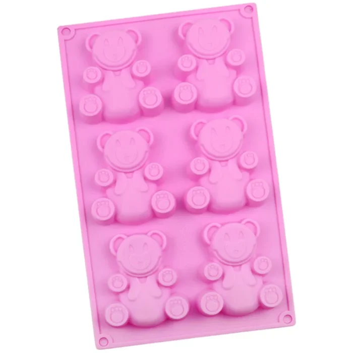 Bear-Shaped Silicone Candy Molds - Ideal for Creating Chocolates, Baking, and Cake Decorations for Baby Showers, Birthdays, and Weddings
