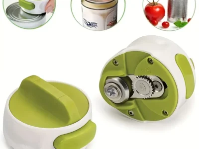 Adjustable Portable Manual Can Opener - Anti-Slip, Easy Twist Gadget for Jar and Bottle Opening