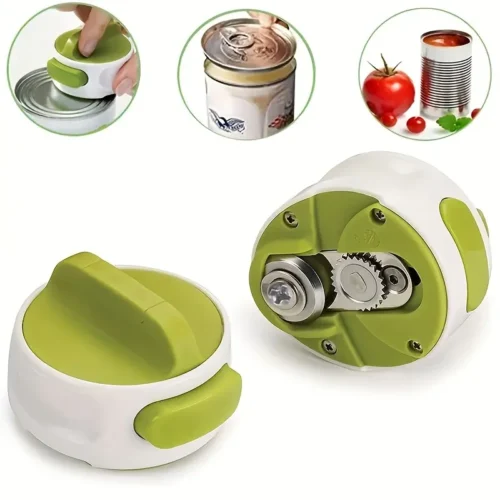 Adjustable Portable Manual Can Opener - Anti-Slip, Easy Twist Gadget for Jar and Bottle Opening