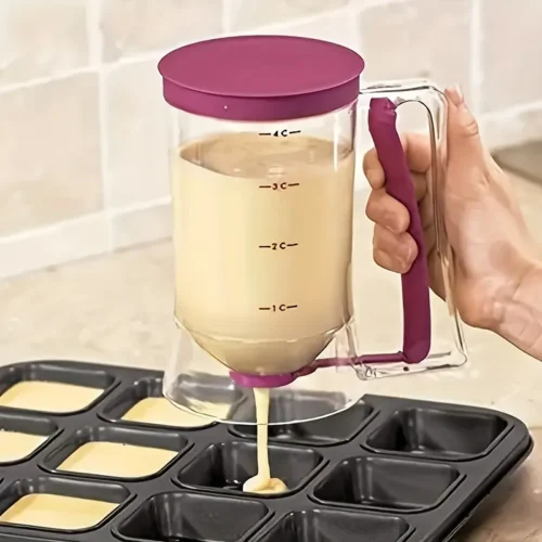 900ml Batter Dispenser: Precise Tool for Pancakes, Cupcakes, and Pastry Baking