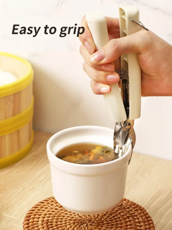 Non-Slip Pan Gripper Clip - Anti-Scalding Dish Clamp for Steamer, Microwave Oven Tray, Kitchen Accessories