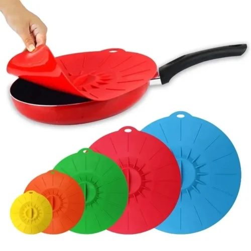 Silicone Microwave Bowl Covers - Reusable Set for Cooking and Food Preservation