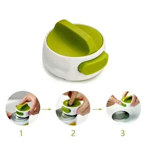 Adjustable Portable Manual Can Opener - Anti-Slip, Easy Twist Gadget for Jar and Bottle Opening